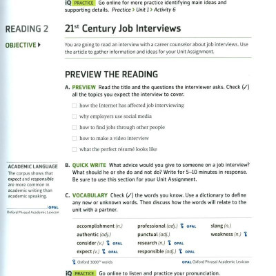 Q: Skills For Success: Level 3: Reading And Writing Student Book With iQ Online Practice - 3rd Edition