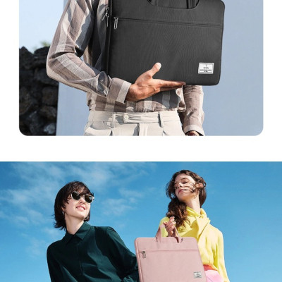 Túi Wiwu Vivi Laptop Handbag Dành Cho Laptop, Macbook Làm Bằng Vải Chống Thấm Nước, Có Ngăn Ngoài Để Phụ Kiện - Hàng chính hãng