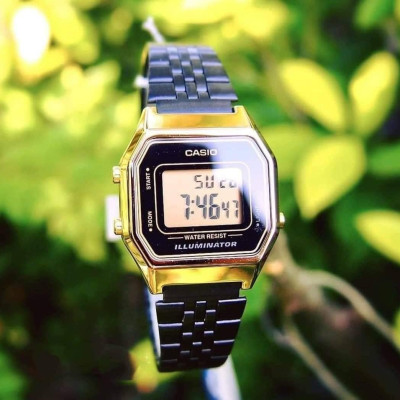 Đồng Hồ Nữ Dây Kim Loại Casio Nữ LA680WEGB-1B | LA680WEGB-1BDF