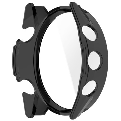 Ốp Case PC Mặt Kính Cường Lực chống va đập cho Garmin Forerunner 570 Size 42mm / 47mm - Hàng Chính Hãng