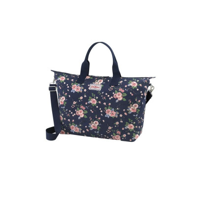 Cath Kidston - Túi du lịch Foldaway Holiday Bag Trailing Rose-1029994-Navy