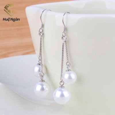 Bông tai bạc Ý Huệ Ngân - Hạt mưa RYE140724