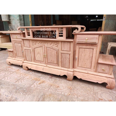 Tủ Sừng trâu gỗ hương đá,kt 217x50x87 kệ tivi nội thất / Đồ Gỗ Thưởng Lan,kệ kê đồ