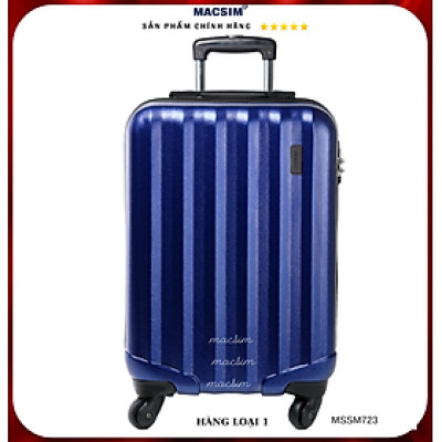 Vali cao cấp Macsim Smooire MSSM723 cỡ 24 inch màu matt blue - Hàng loại 1