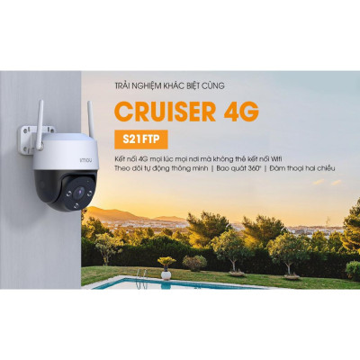Camera IMOU S21FTP 2MP, K7FP 3MP/ 5MP Dùng Sim 4G Ngoài Trời Đàm Thoại 2 Chiều - TRANGIATELECOM Hàng chính hãƞg Hàng nhập khẩu
