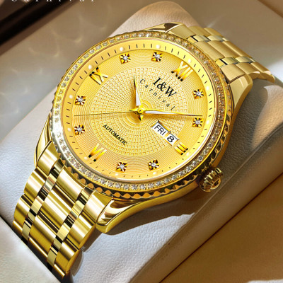 Đồng hồ nam chính hãng IW CARNIVAL IW615G-1 Kính sapphire ,chống xước ,Chống nước 50m ,Bảo hành 24 tháng,Máy cơ (Automatic),dây kim loại thép không gỉ 316L, thiết kế đơn giản dễ đeo