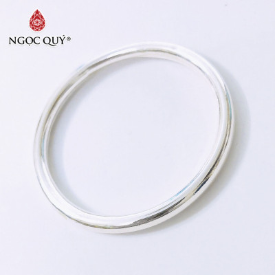 Lắc bạc nguyên khối cao cấp - Ngọc Quý Gemstones