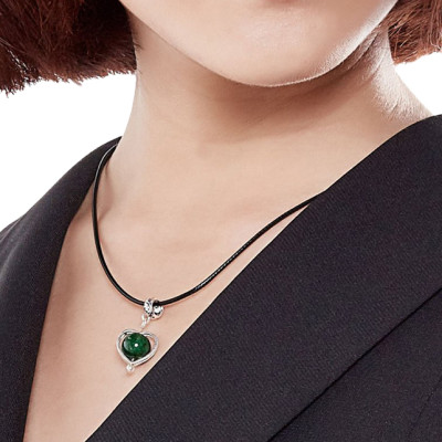 Bộ Bông Tai Và Mặt Dây Chuyền Cẩm Thạch Sơn Thuỷ Ngọc Quý Gemstones BT1