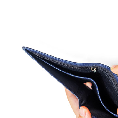 Ví ngang VICTOR - Da bò hạt | Anh Tho Leather