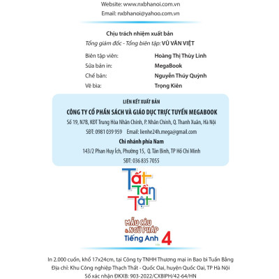 Tất Tần Tật Mẫu Câu Và Ngữ Pháp Tiếng Anh Lớp 4 (MEGA)