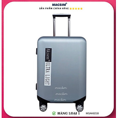 Vali cao cấp Macsim Aksen hàng loại 1 MSAK8210 cỡ 20inch- màu bạc