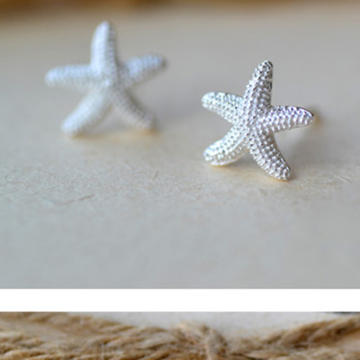 Bông tai bạc nữ trang sức bạc Ý S925 Bạc Xinh Huệ Ngân - Ngôi Sao May Mắn RYE140982