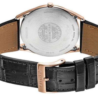 Đồng Hồ Nam Citizen Siêu Mỏng Dây Da AR3073-06E - Mặt Đen (Sapphire)