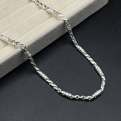 Dây Chuyền Nam Bạc Ta Họa Tiết Đốt Rồng Bạc Hiểu Minh DBN085