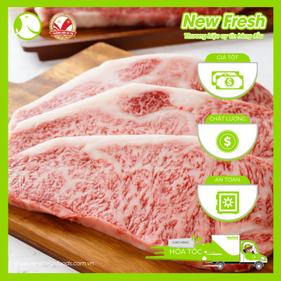 [GIAO NHANH HCM] Thăn Ngoại Bò Nhật Bản Fuji Cắt Lát Nướng Steak - Miếng 200Gr