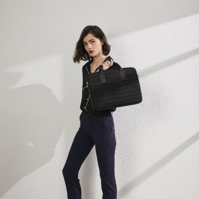 Túi Wiwu Cosmo Slim Case Dành Cho Laptop, Ultrabook Họa Tiết Khắc Nổi Chữ Cái Alphabet Cực Độc Đáo - Hàng Chính Hãng