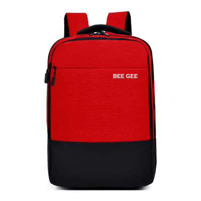 ( XEM VIDEO ) Balo laptop thời trang nam nữ hàn quốc BEE GEE 116  phối miếng da bên dưới đáy chống thấm nước siêu dày nhiều ngăn