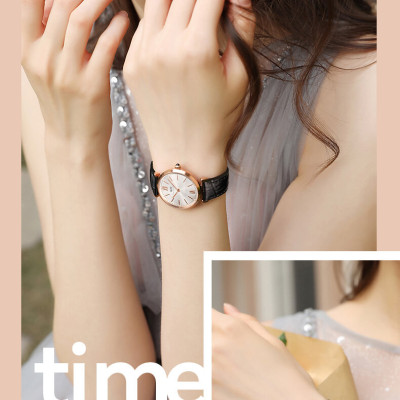 Đồng Hồ Nữ I&W Carnival 562L Chính Hãng BH 24T Chịu Nước 30m Kính Chống Xước Dây Da Cao Cấp ( Máy Quartz)