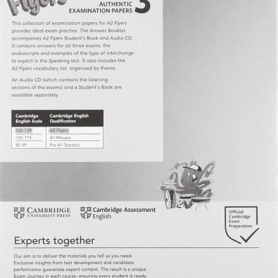 A2 Flyers 3 Answer Booklet: Authentic Examination Papers