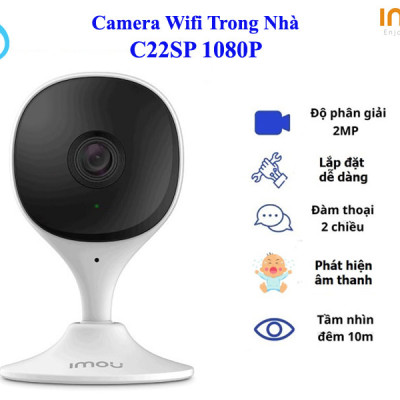 Camera IMOU Cue 2E, Camera IP độ phân giải 2 megapixel, phát hiện người bằng AI thông minh - Hàng Chính Hãng
