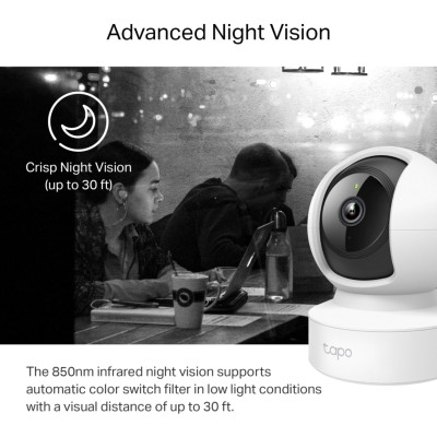 Camera IP Trong nhà Tapo C212 - Quay quét 360, Độ phân giải 2K 3MP, Đàm thoại 2 chiều, Có hồng ngoại ban đêm - HÀNG CHÍNH HÃNG
