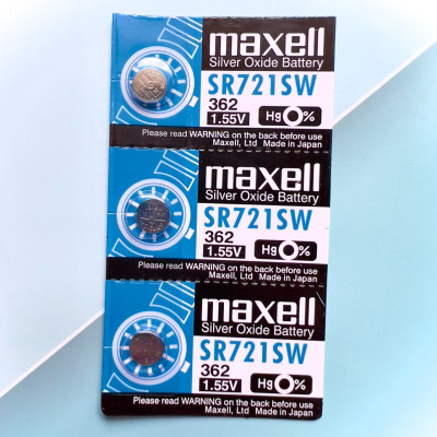 Pin Maxell Nhật Bản SR721SW / 362 (Viên Lẻ) Hàng Chính Hãng Made in Japan