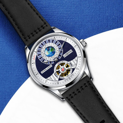 Đồng Hồ Nam LOBINNI No.16038-2 Chính Hãng Fullbox BH 24T Chịu Nước 50m Kính Chống Xước Dây Da Cao Cấp (Máy Cơ Tự Động)