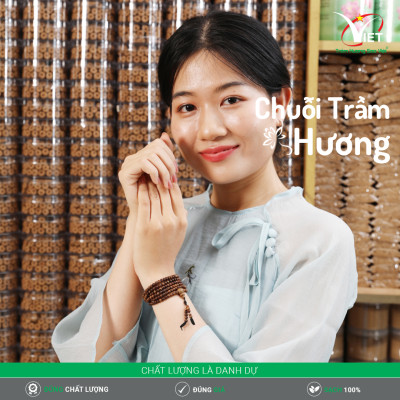 Chuỗi Trầm Thiên Nhiên - Trầm Chìm - Mùi Thơm Nhẹ