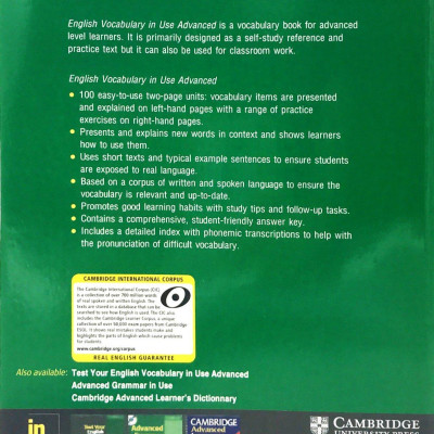 English Vocabulary In Use Advance