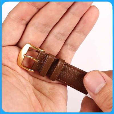 Dây Da Đồng Hồ ZRC Pháp Dòng BOSTON Da Bò Nâu Vân Sần