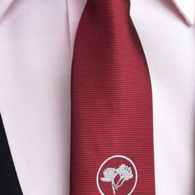 Cà Vạt Nam Họa Tiết Hoa Titishop CA4 (140 x 5.5 cm) - Đỏ