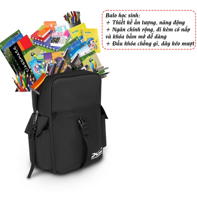 Balo đi học cá tính, balo nam nữ thời trang đựng laptop Xbags Mordern