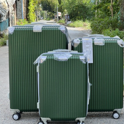 Bộ 3 cái Vali kéo du lịch gia đình Tundo nhựa ốp góc chống va đập size 20, 24 và 28 đủ màu lựa chọn