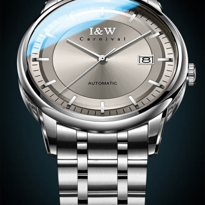 Đồng Hồ Nam I&W Carnival 572G1 Chính Hãng Full Box Chống Nước Kính Chống Xước Dây Thép Cao Cấp BH24T (Máy Cơ Tự Động)