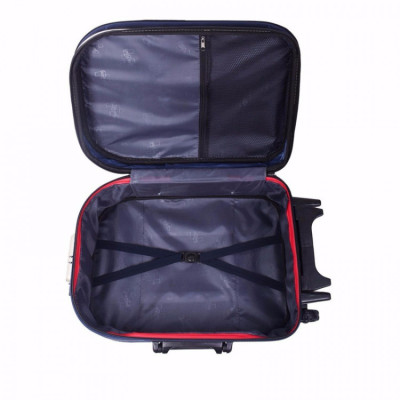 Vali Kéo Du Lịch Laka Màu Đen  Phối đỏ  Có Nắp - 22 Inch