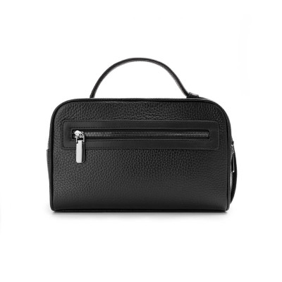 Ví Cầm Tay Túi Xách Da Nam GENCE RB10 Da Bò Khóa Vân Tay Cao Cấp Màu Đen