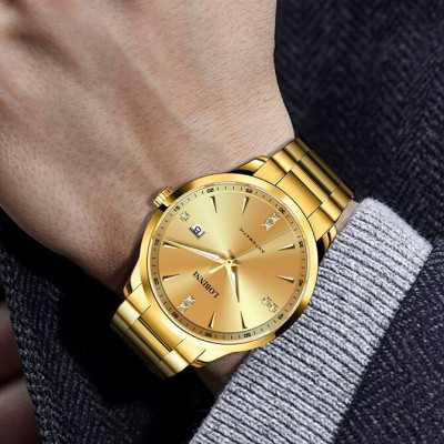Đồng hồ nam chính hãng LOBINNI L19002-3, Chống nước 50m,Bh 24 tháng,Máy cơ Automatic,dây thép xịn