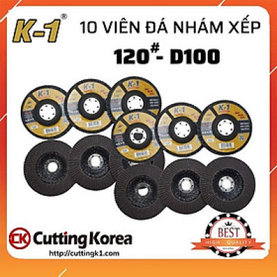 10 viên Đá nhám xếp 120# | Đĩa ráp xếp | Bánh nhám xếp K1 D100 120#