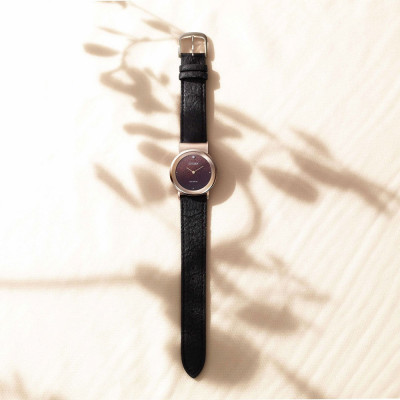 Đồng Hồ Nữ Citizen Đính Kim Cương Dây Da EG7072-19X - Mặt Nâu (Sapphire)