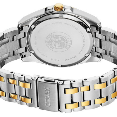 Đồng Hồ Nam Citizen Đính Kim Cương Dây Kim Loại Máy Eco-Drive BM7107-50E - Mặt Đen (Sapphire)