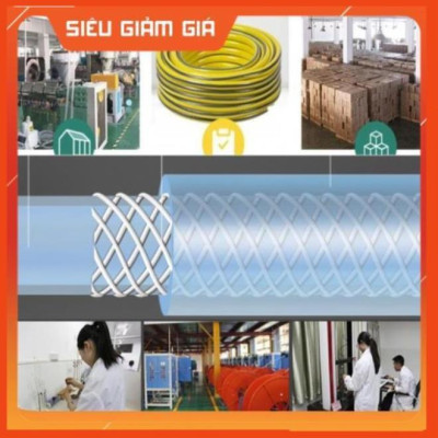 Bộ dây vòi xịt nước rửa xe, tưới cây . tăng áp 3 lần, loại 15m 206318 đầu đồng,cút,nối đen+ tặng mở chai