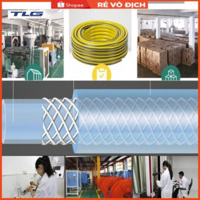 Bộ dây vòi xịt tưới cây, rửa xe 20M (cút nhựa nối nhựa xanh) 206843