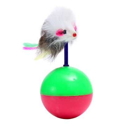 ĐỒ CHƠI BÓNG LỒNG CHUỘT - LẬT ĐẬT CHUỘT DÀNH CHO MÈO 