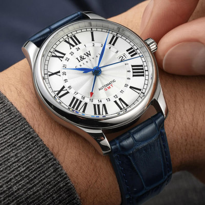 Đồng Hồ Nam I&W Carnival 691G Chính Hãng Full Box Chống Nước Kính Chống Xước Dây Da Cao Cấp BH 60T (Máy Cơ Tự Động)