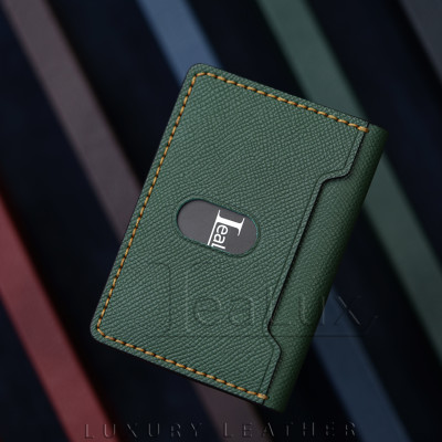 Ví Đựng Thẻ Nam Nữ Da Epsom Handmade Lealux Mini Epsom Wallet 1
