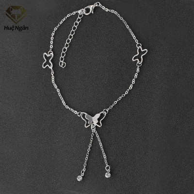 Lắc chân bạc Ý 925 Huệ Ngân - Bướm xinh RYBJ50018