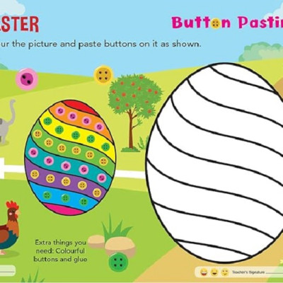 Art and Craft Activity Book 3 for 6-7 Year old kids with free craft material