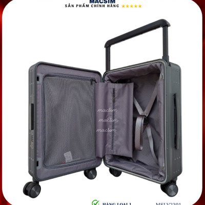 Vali cao cấp Macsim SMLV2301 cỡ 24inch màu đen - Hàng loại 1