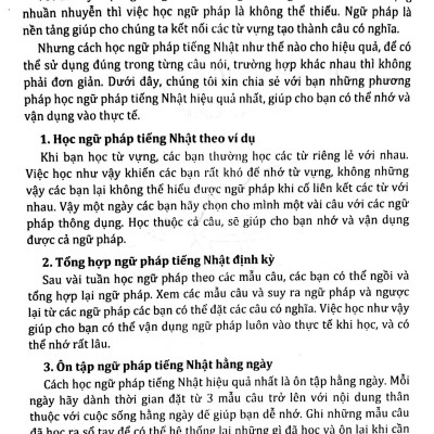 Ngữ Pháp Tiếng Nhật Hiện Đại Sơ Cấp