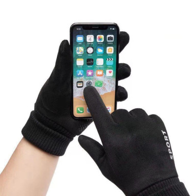 Găng tay mùa đông nam cảm ứng điện thoại lót nỉ lông giữ ấm form ôm tay thời trang cao cấp BTN56
